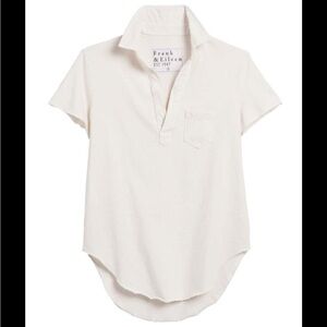 Frank & Eileen Charlotte Perfect Polo in Vintage White